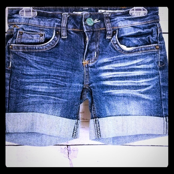 Indigo Rein Pants - Indigo Rein Forever Cuffed Denim Jean Shorts